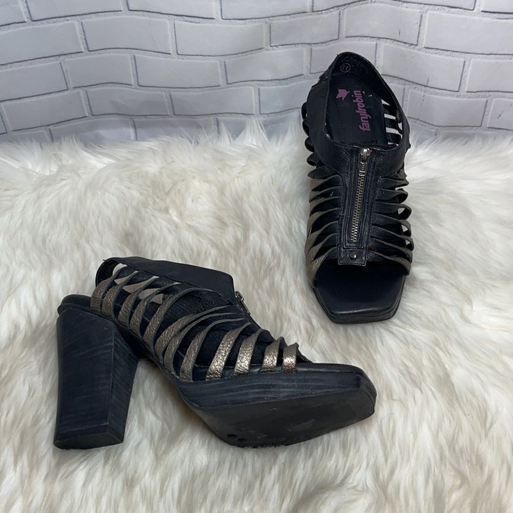 Anthro‎ Farylrobin Bronze Metallic Platforms Sz 11
